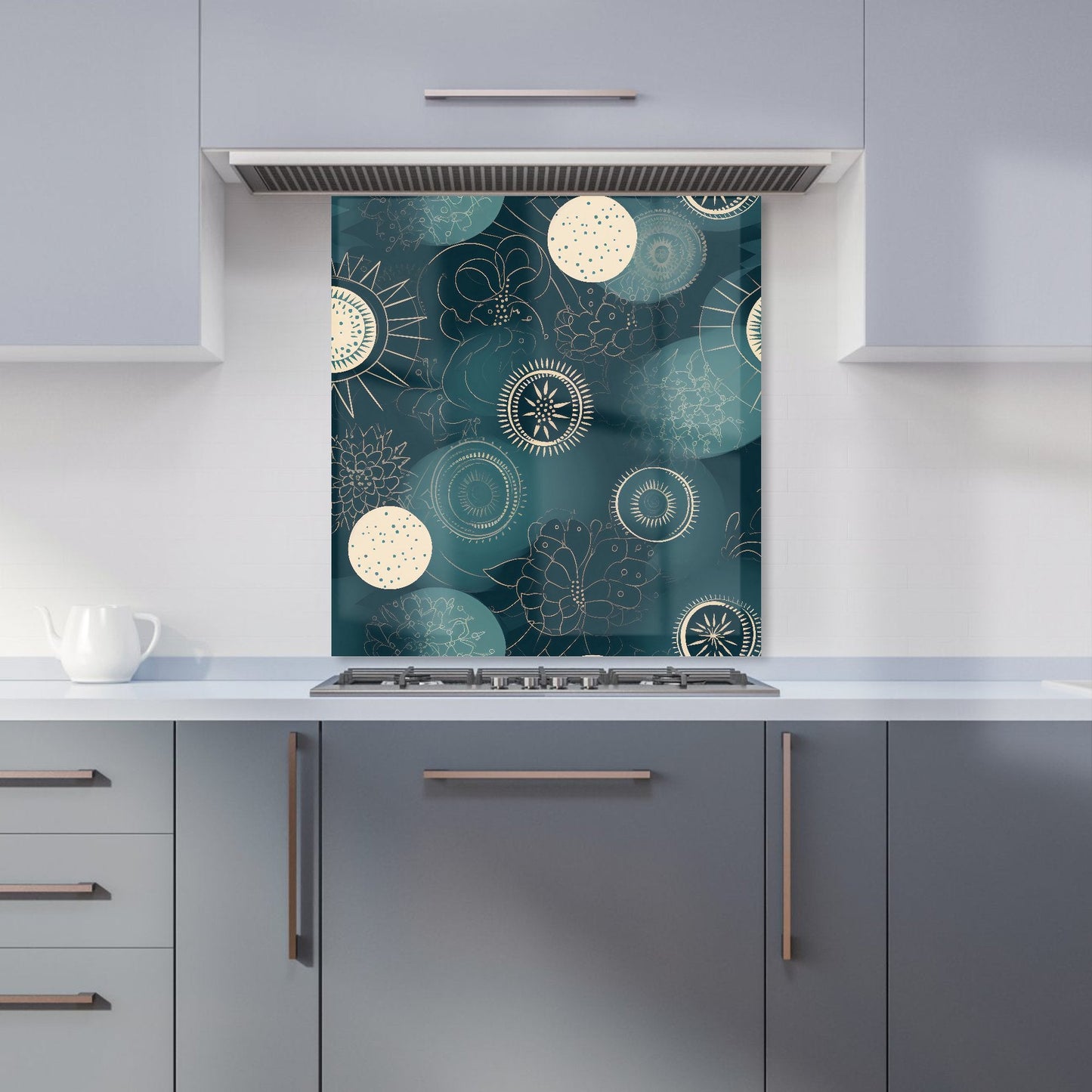 Blue Moon and Sun Kitchen Splashback