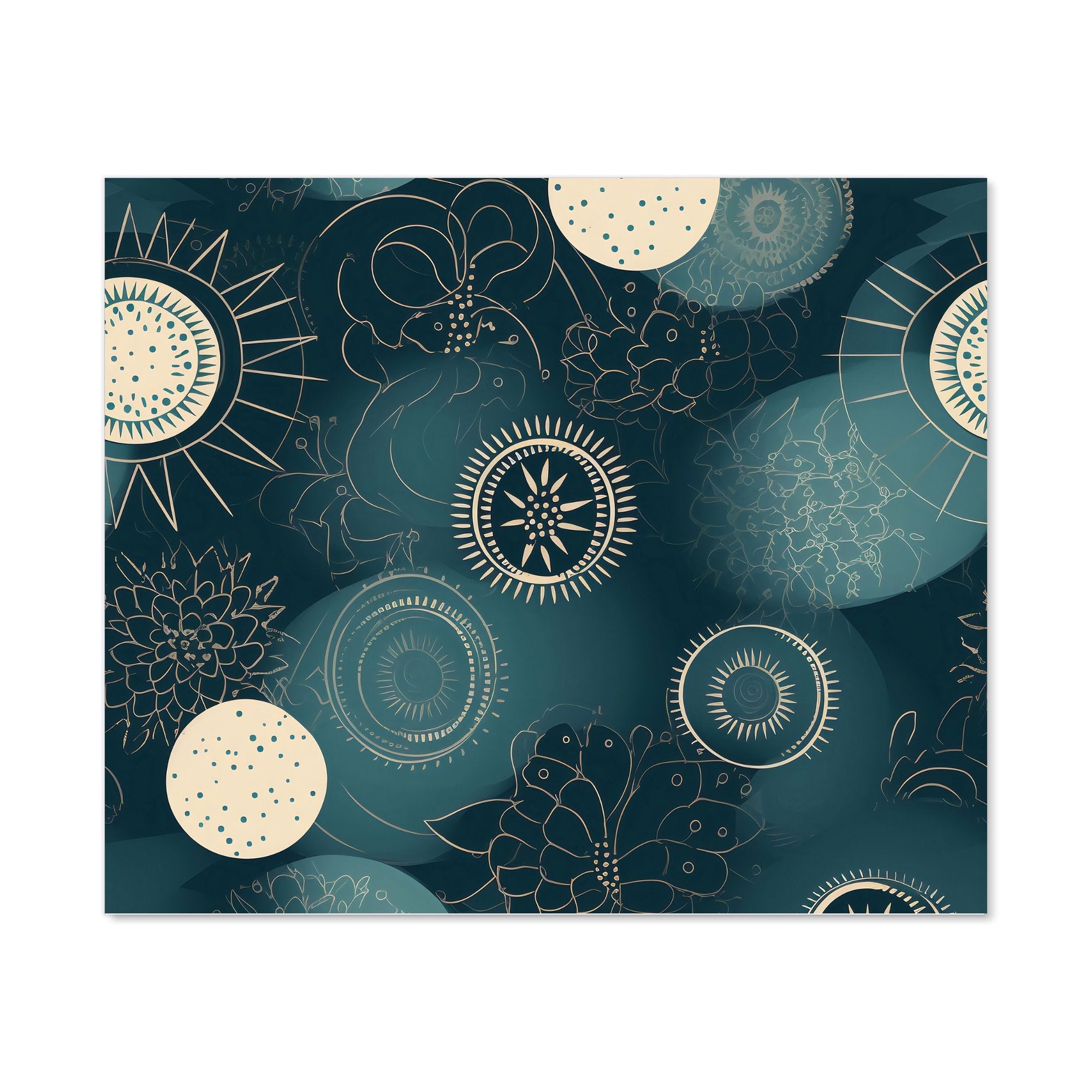 Blue Moon and Sun Kitchen Splashback