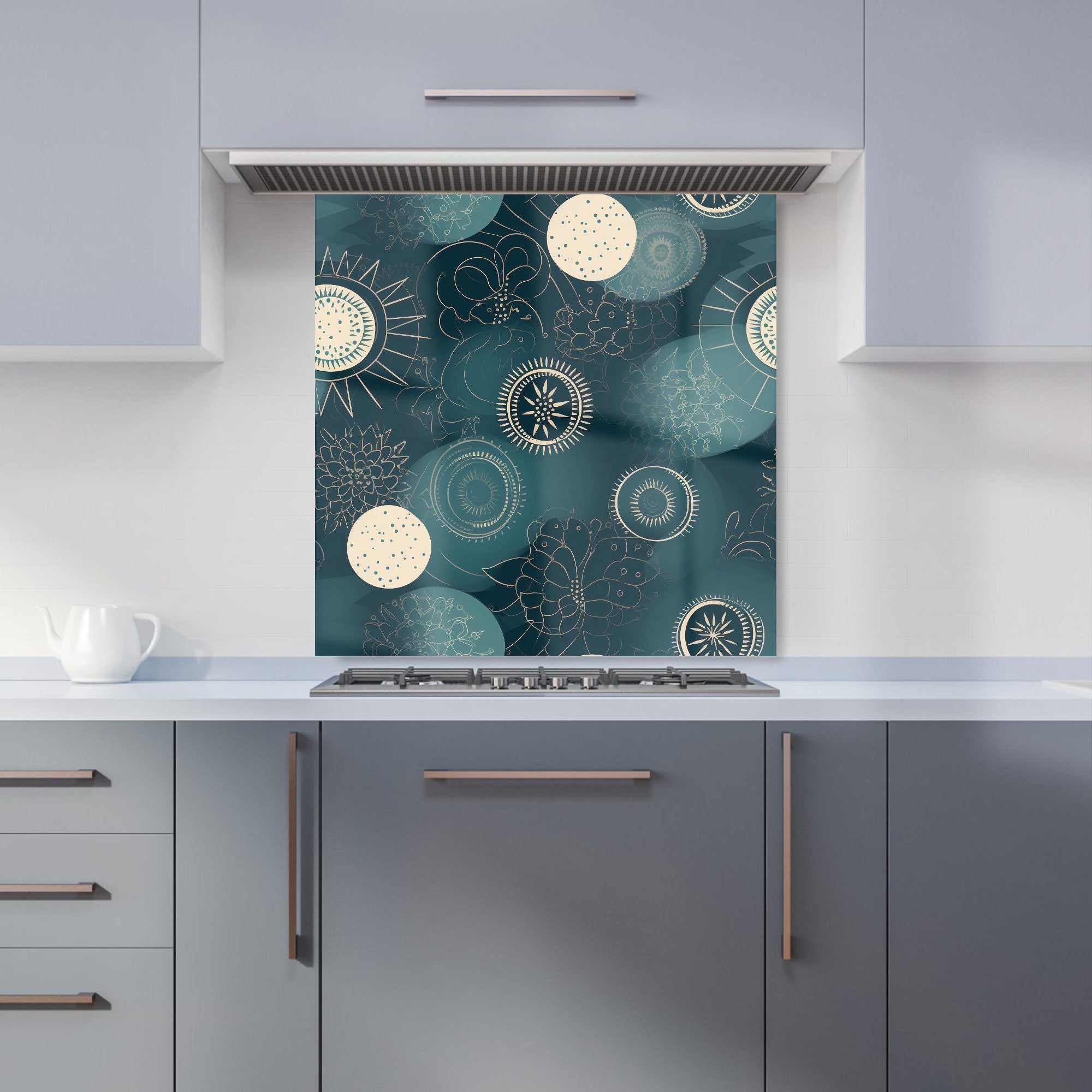 Blue Moon and Sun Kitchen Splashback