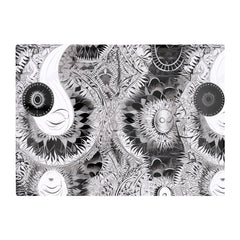 Abstract Moon And Sun Glass Chopping Board