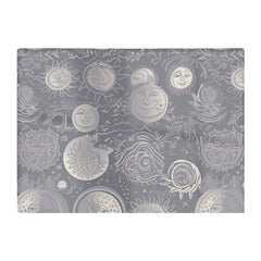Sun And Moon In Grey Glass Chopping Board