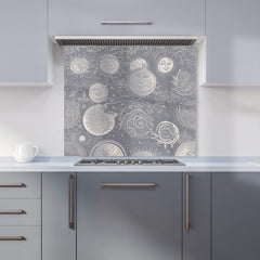 Sun and Moon in Grey Kitchen Splashback