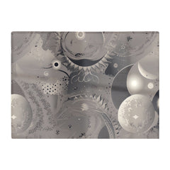 Abstract Moon Shapes Glass Chopping Board