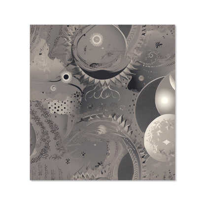 Abstract Moon Shapes Kitchen Splashback