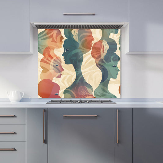 Coloured Silhouette Kitchen Splashback