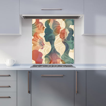 Coloured Silhouette Kitchen Splashback