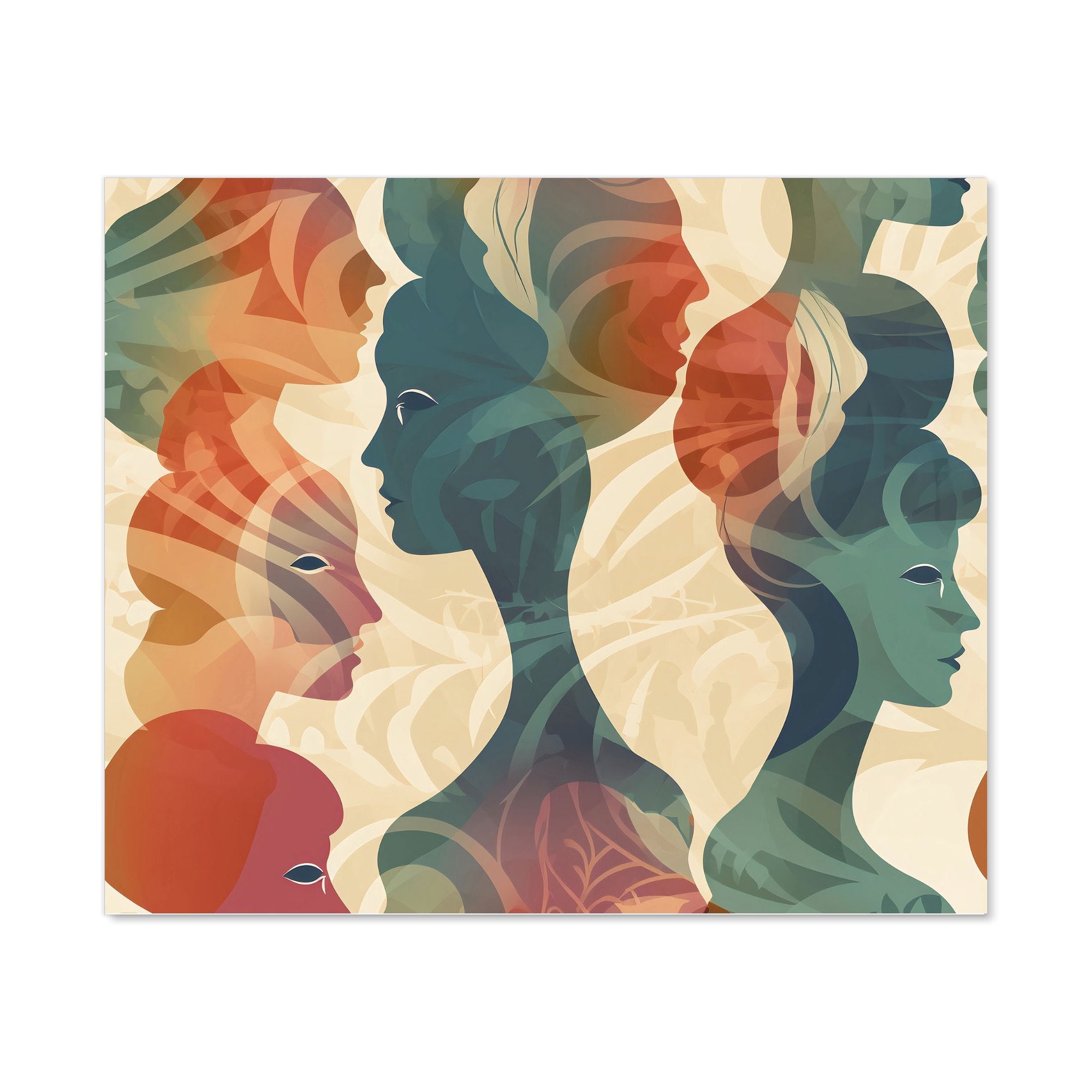 Coloured Silhouette Kitchen Splashback