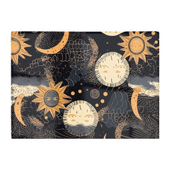 Gold Sun And Moon Glass Chopping Board