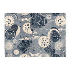 Abstract Moon And Stars Glass Chopping Board