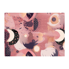 Abstract Red Pink Pattern Glass Chopping Board