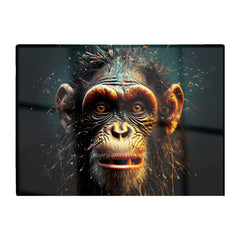 Splashart Monkey Face Glass Chopping Board