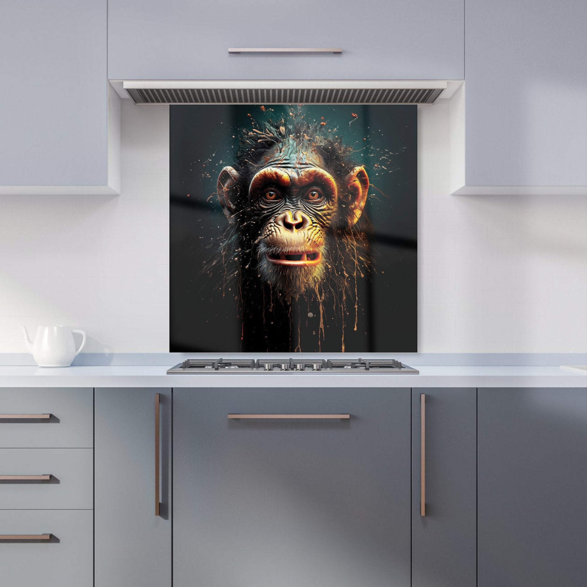Splashart Monkey Face Kitchen Splashback