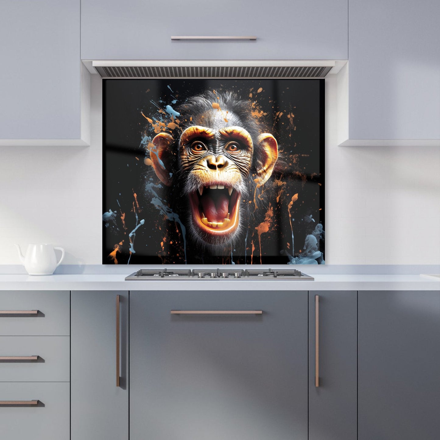 Monkey Face Splashart Kitchen Splashback