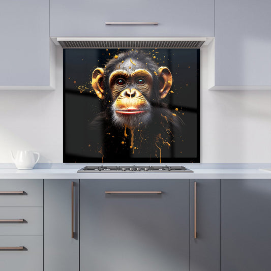 Splashart Cheeky Chimp Face Kitchen Splashback