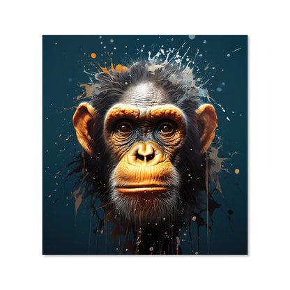 Splashart Realistic Monkey Face Kitchen Splashback