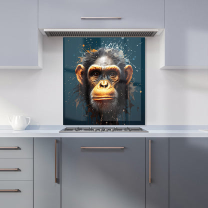 Splashart Realistic Monkey Face Kitchen Splashback