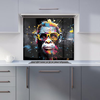 Coloured Splashart Monkey Face Kitchen Splashback