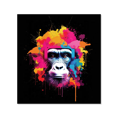 Multi Coloured Monkey Face Kitchen Splashback