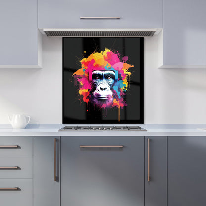 Multi Coloured Monkey Face Kitchen Splashback