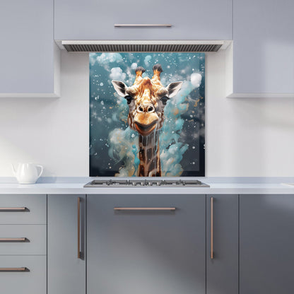 Splashart Giraffe Face Kitchen Splashback