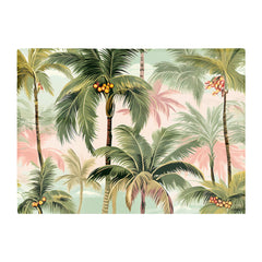 Palm Trees Pattern Glass Chopping Board