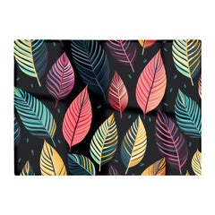 Colourful Leaves Pattern Glass Chopping Board
