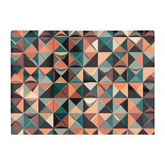 Geometric Print Pattern Glass Chopping Board