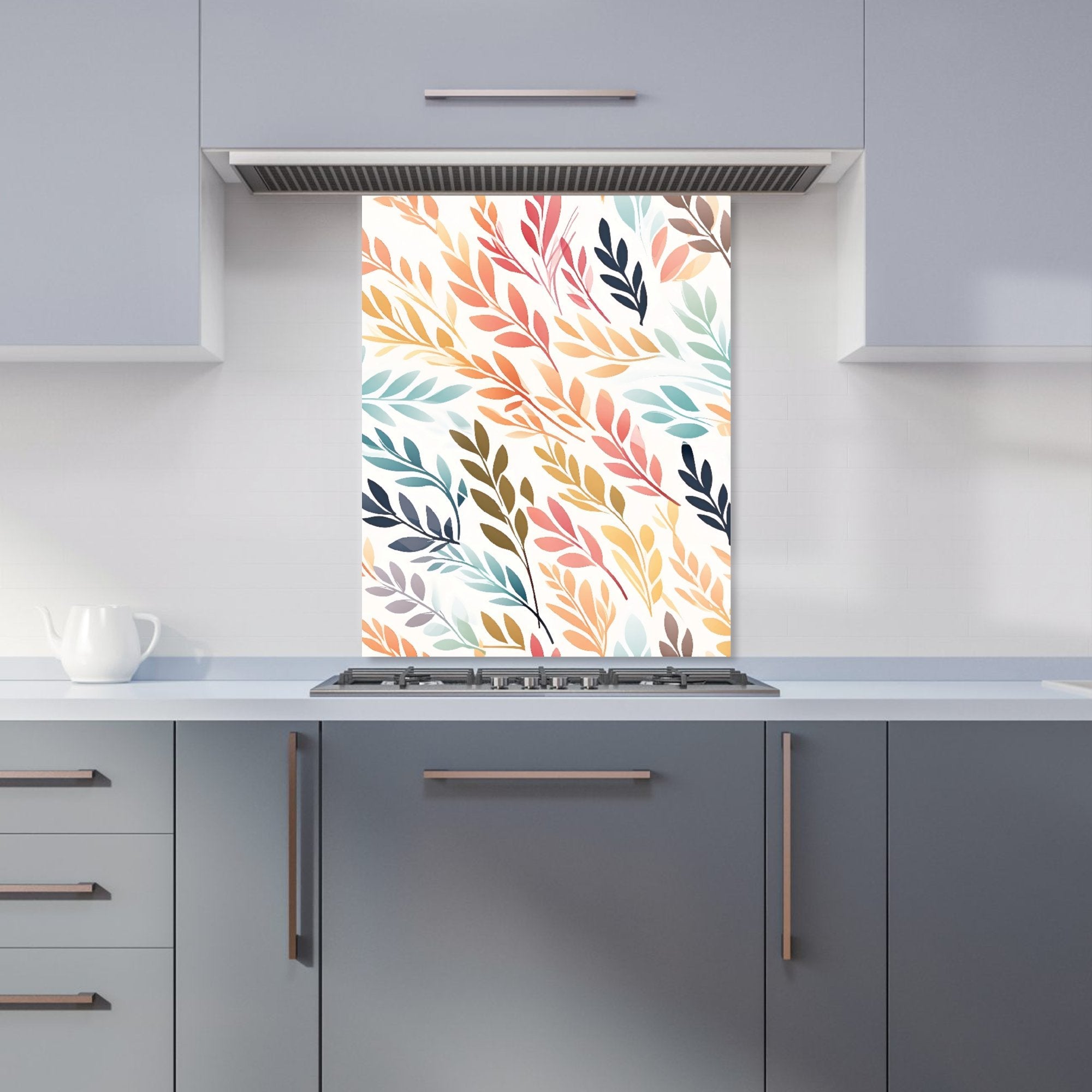 Colouful Sping Leaves Kitchen Splashback