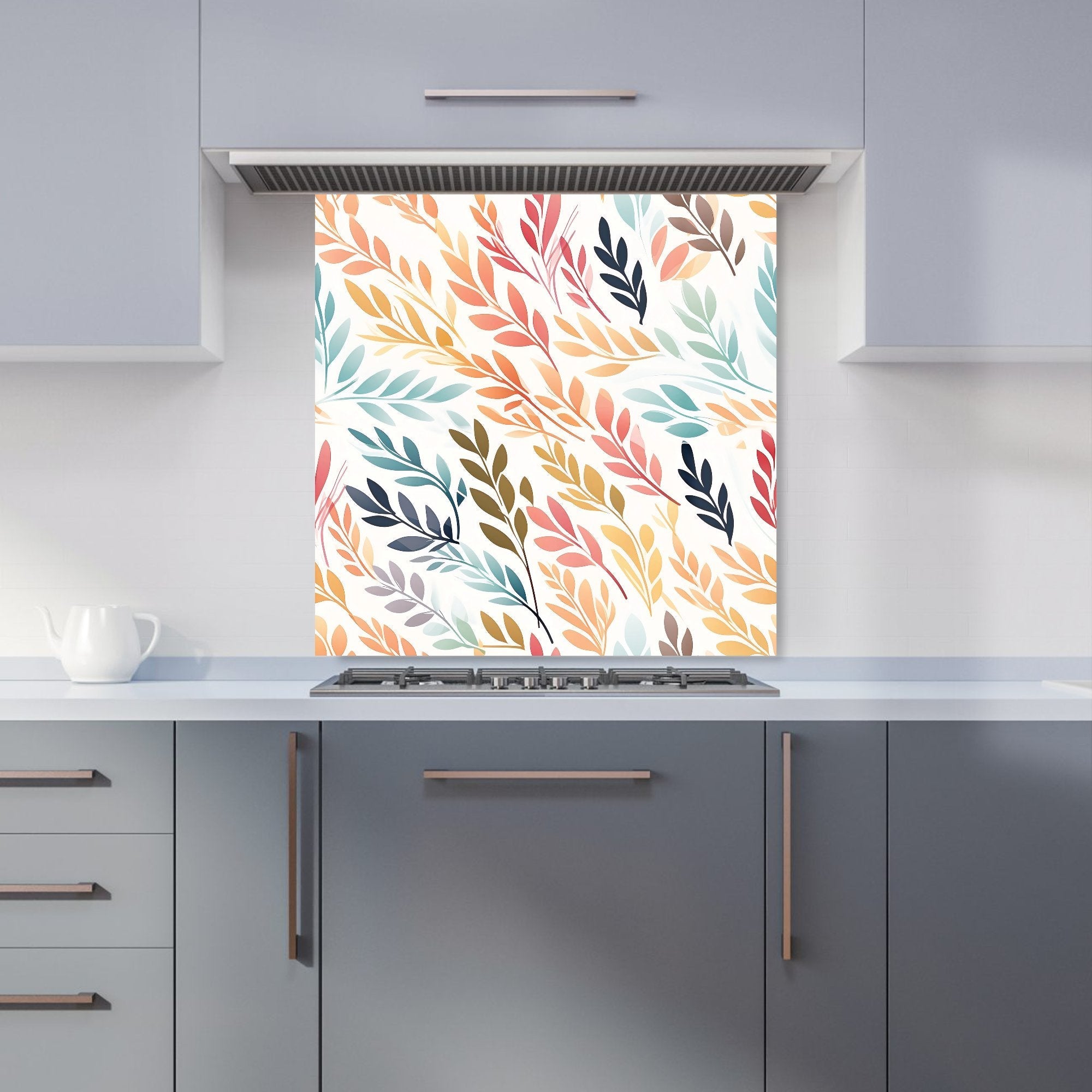Colouful Sping Leaves Kitchen Splashback