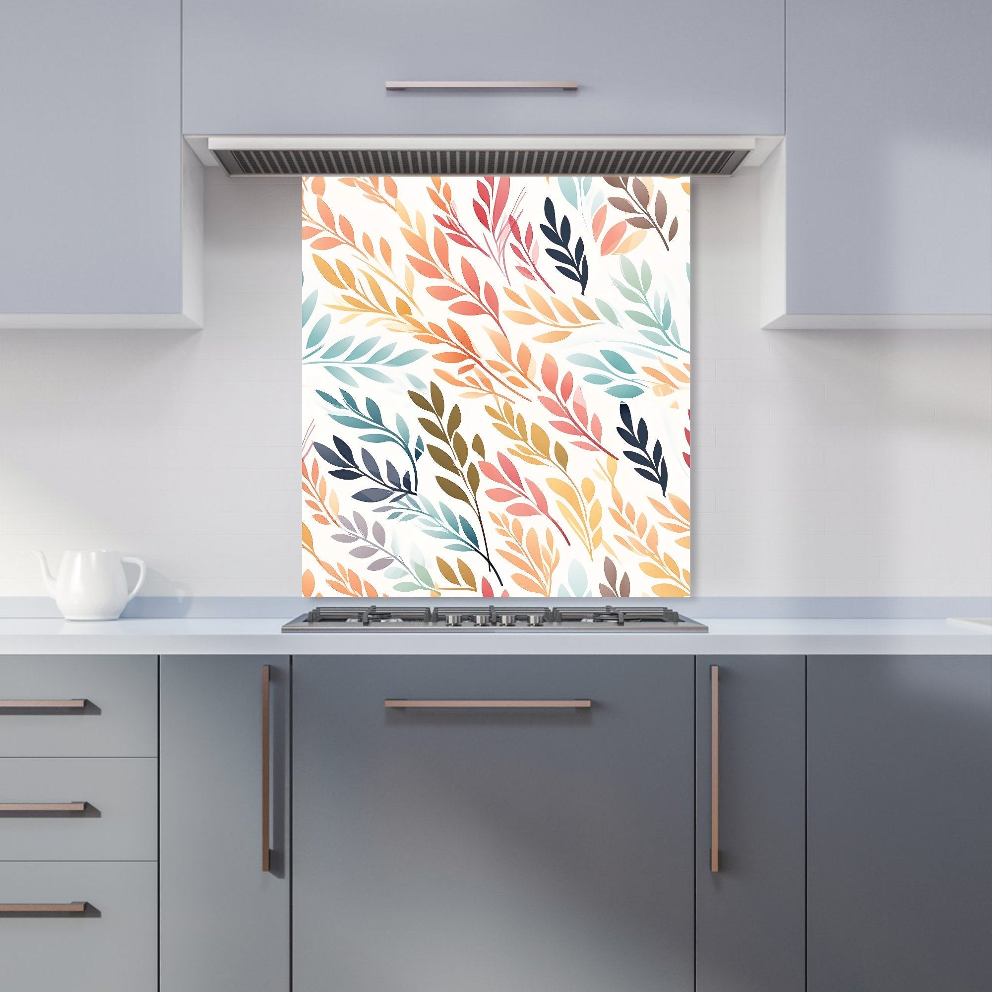 Colouful Sping Leaves Kitchen Splashback