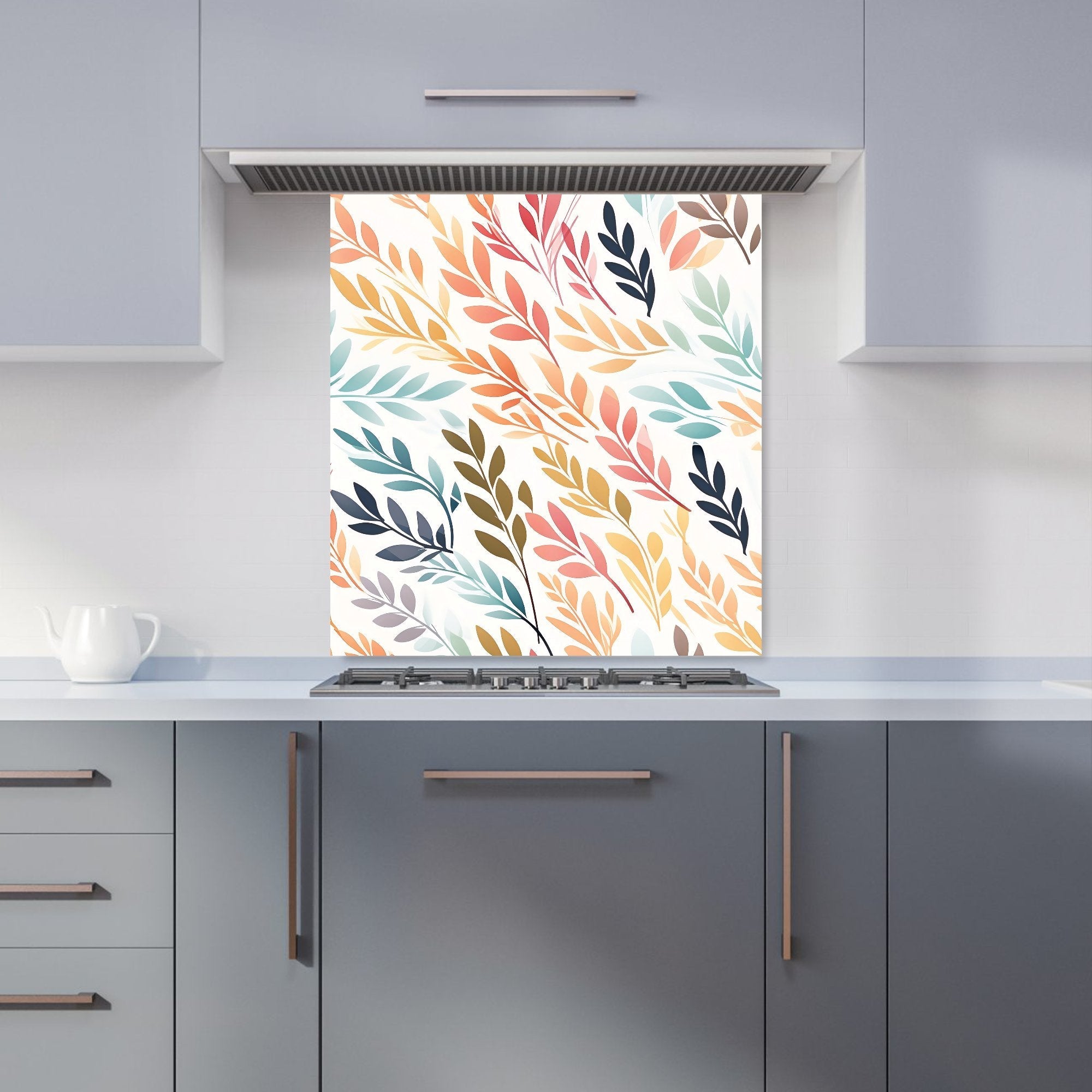 Colouful Sping Leaves Kitchen Splashback
