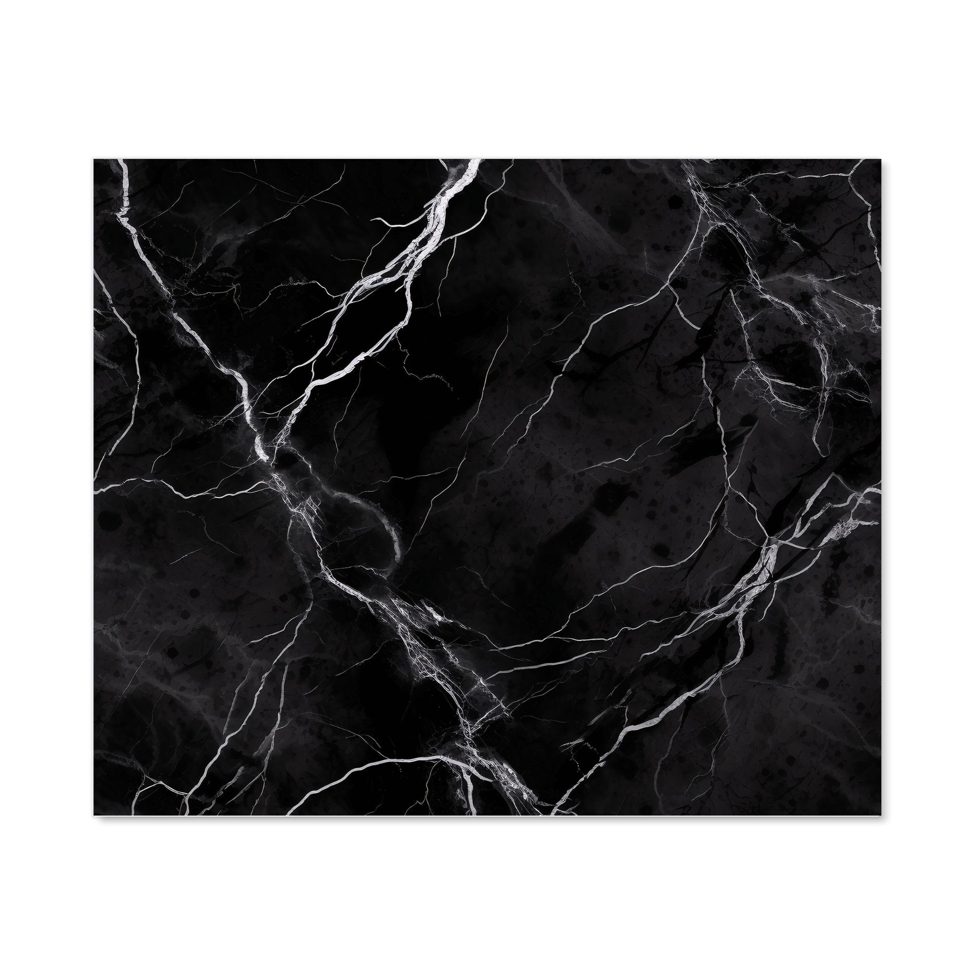Black Marble Pattern Kitchen Splashback