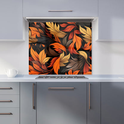 Autumn Leaves Design Kitchen Splashback