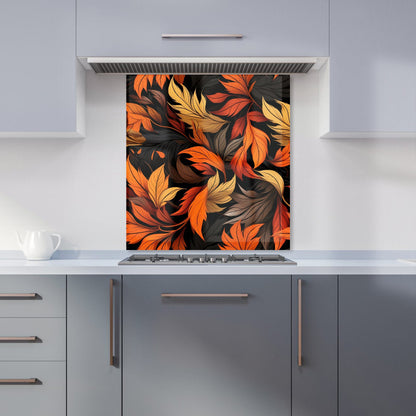 Autumn Leaves Design Kitchen Splashback