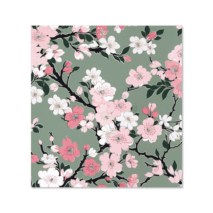 Pink Floral Abstract Pattern Kitchen Splashback