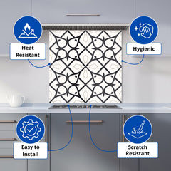 Arabic Style Pattern Kitchen Splashback