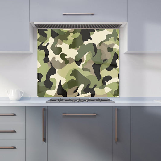 Camouflage Design Kitchen Splashback