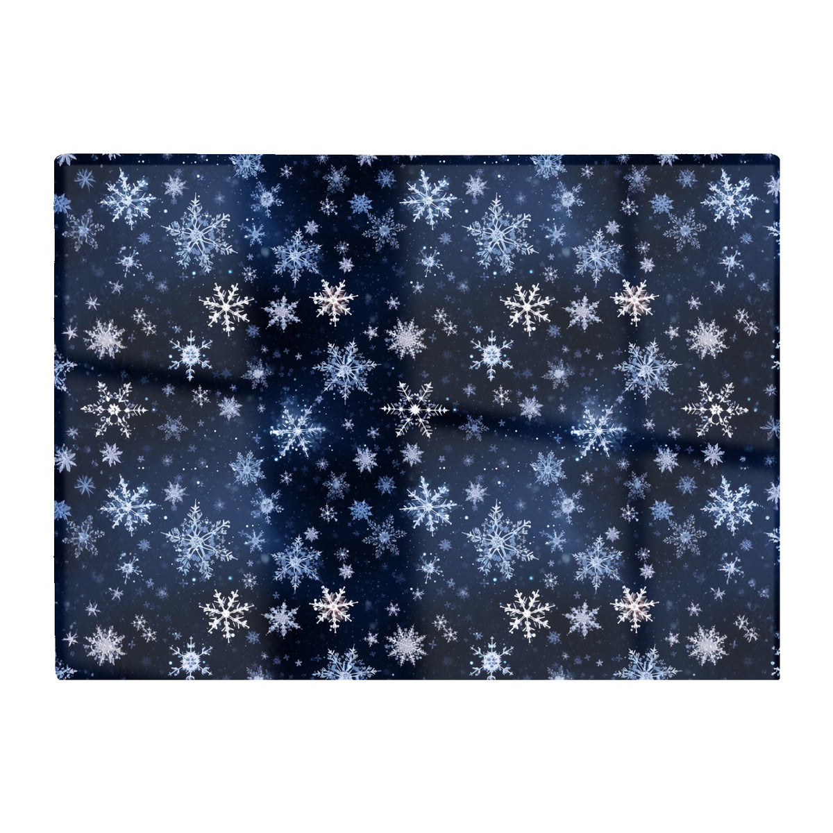 Dreamy And Magical Snowflake Glass Chopping Board