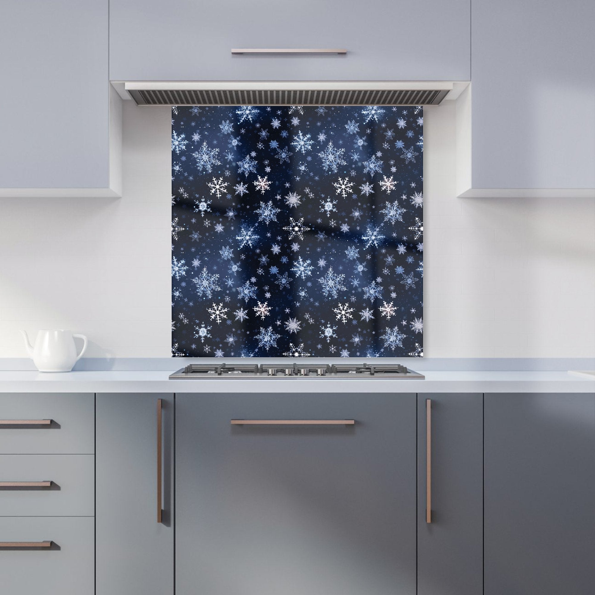 Dreamy And Magical Snowflake Kitchen Splashback