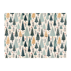 Boho Inspired Christmas Tree Pattern Glass Chopping Board