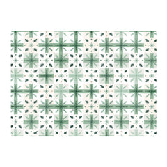 Christmas Quilting Squares Geometric Glass Chopping Board