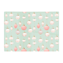 Christmas Decorations Pink And Green Glass Chopping Board