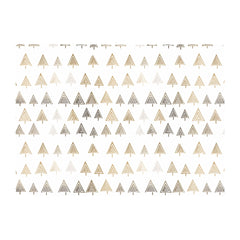 Geometric Christmas Tree Pattern Glass Chopping Board