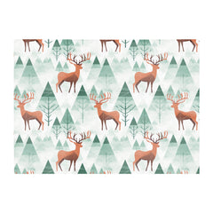 Reindeer On A Snowy Landscape Glass Chopping Board
