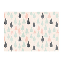 Christmas Tree Silhouette Pattern Glass Chopping Board