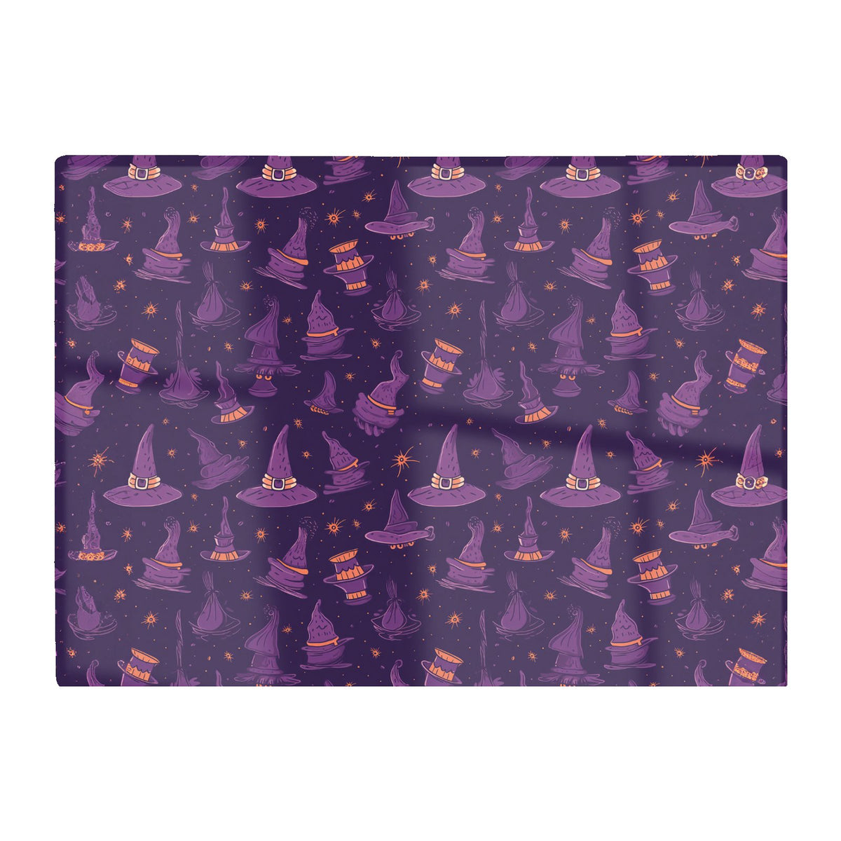 Witch Hats And Broomsticks Glass Chopping Board