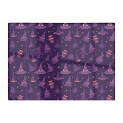 Witch Hats And Broomsticks Glass Chopping Board
