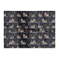 Spooky Haunted Houses Glass Chopping Board