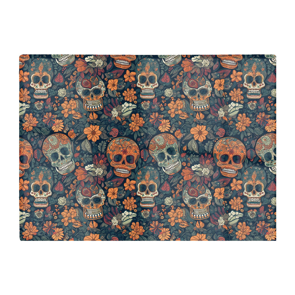 Dia De Los Muertos Skulls Glass Chopping Board