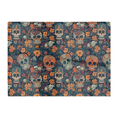 Dia De Los Muertos Skulls Glass Chopping Board